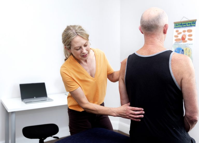 Osteopath Alison Durant photographed at her house and space in North West London. © Demelza Lightfoot Photography 07544863946 demelzalightfootphotography@gmail.com